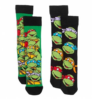 Men's 2 Pack Teenage Mutant Ninja Turtles Socks Men's 2 Pack Teenage Mutant Ninja Turtles Socks