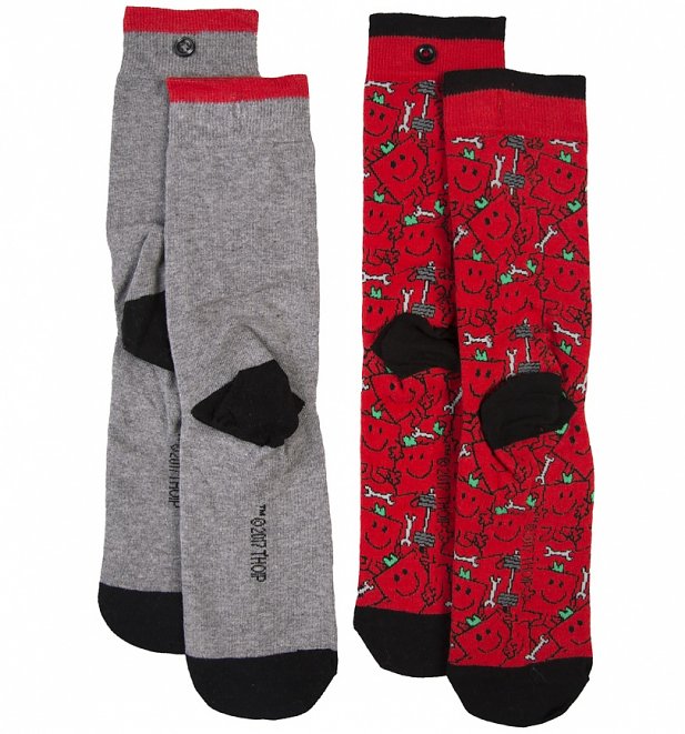 Men's 2pk Mr Strong Socks Men's 2pk Mr Strong Socks
