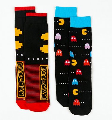 Men's 2pk Pac-Man Socks Men's 2pk Pac-Man Socks
