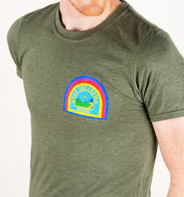 Alien Nostromo Badge Heather Military Green T-Shirt