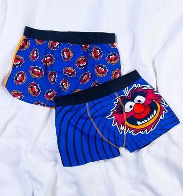Men's Animal The Muppets 2 Pack Boxer Shorts Men's Animal The Muppets 2 Pack Boxer Shorts