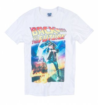 Men's Back to the Future Movie Poster T-Shirt Men's Back to the Future Movie Poster T-Shirt