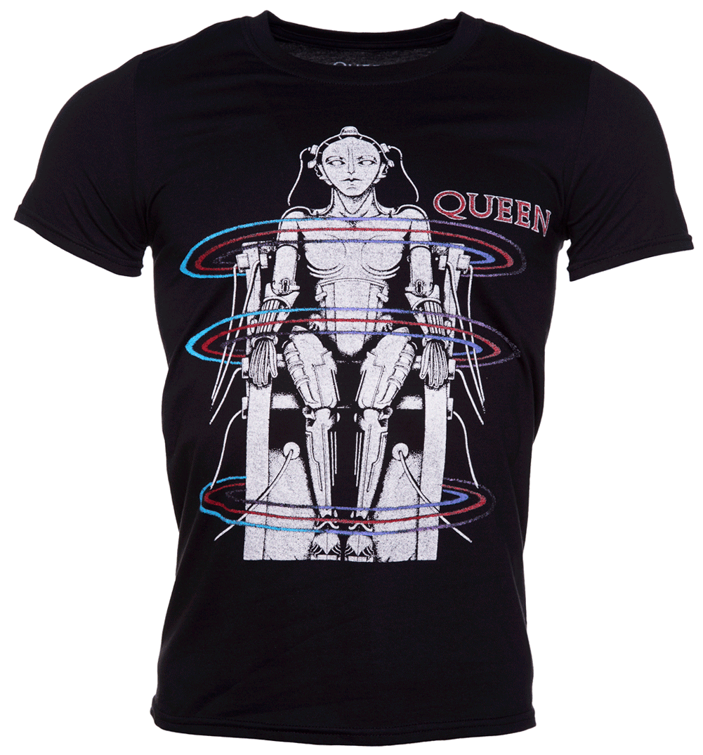 Men's Black 1984 Queen European Tour T-Shirt Men's Black 1984 Queen European Tour T-Shirt