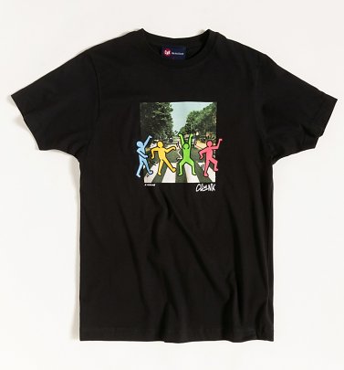 Men's Black Abbey Road T-Shirt from Chunk Men's Black Abbey Road T-Shirt from Chunk
