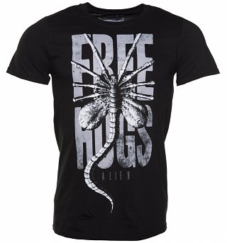 Men's Black Alien Free Hugs T-Shirt Men's Black Alien Free Hugs T-Shirt