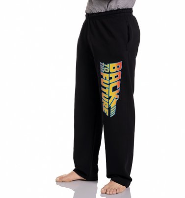 Men's Black Back To The Future Joggers Men's Black Back To The Future Joggers