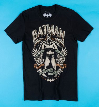 Men's Black Batman Gotham Hero T-shirt Men's Black Batman Gotham Hero T-shirt