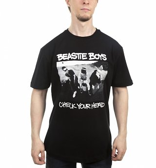 Men's Black Beastie Boys Check Your Head T-Shirt from Amplified Men's Black Beastie Boys Check Your Head T-Shirt from Amplified
