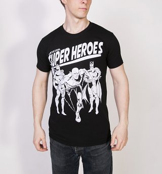 Men's DC Comics Original Superheroes T-Shirt Men's DC Comics Original Superheroes T-Shirt