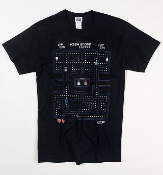 Men's Black Doctor Who Pac-Man T-Shirt Men's Black Doctor Who Pac-Man T-Shirt