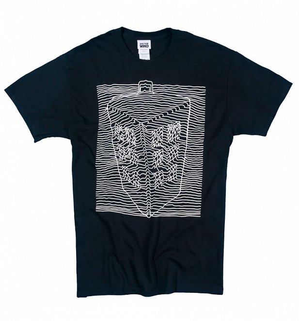 Men's Black Doctor Who TARDIS Wave T-Shirt Men's Black Doctor Who TARDIS Wave T-Shirt