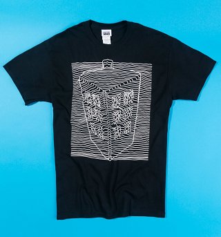 Men's Black Doctor Who TARDIS Wave T-Shirt Men's Black Doctor Who TARDIS Wave T-Shirt