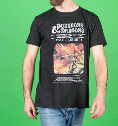 Men's Black Dungeons & Dragons Game T-Shirt Men's Black Dungeons & Dragons Game T-Shirt