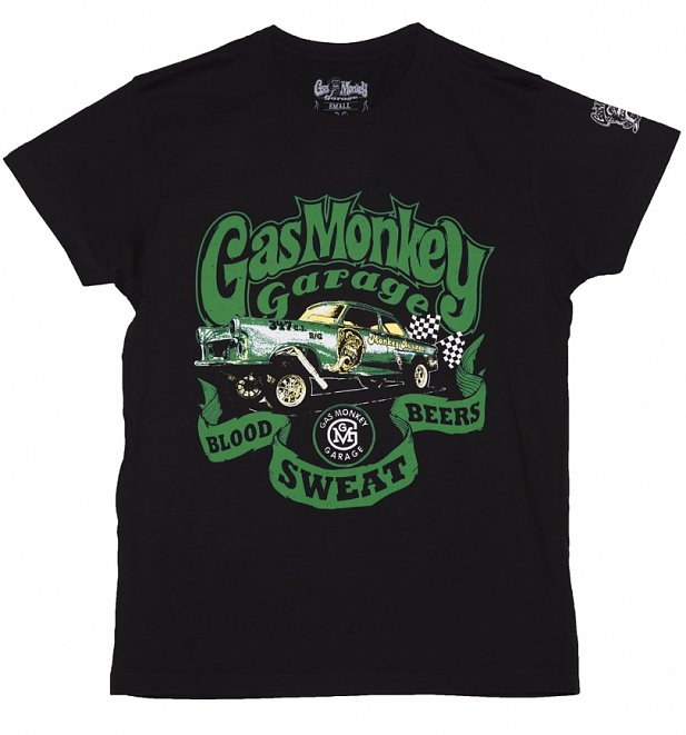 Men's Black Fast N' Loud Gas Monkey Garage Gasser T-Shirt