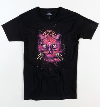 Men's Black Goose Cat Captain Marvel T-Shirt Men's Black Goose Cat Captain Marvel T-Shirt