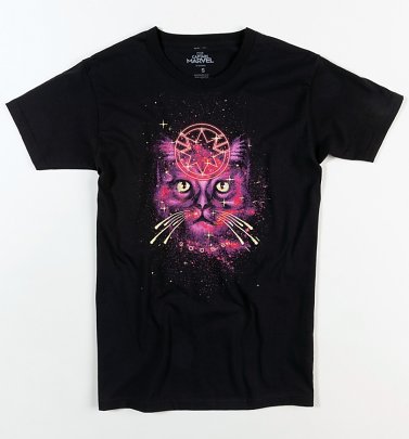 Men's Black Goose Cat Captain Marvel T-Shirt Men's Black Goose Cat Captain Marvel T-Shirt
