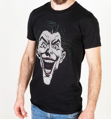 Men's Black Joker Lines T-Shirt Men's Black Joker Lines T-Shirt