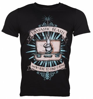 Men's Black Magic Suitcase Fantastic Beasts T-Shirt Men's Black Magic Suitcase Fantastic Beasts T-Shirt