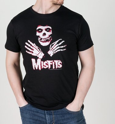 Men's Black Misfits Hands T-Shirt Men's Black Misfits Hands T-Shirt