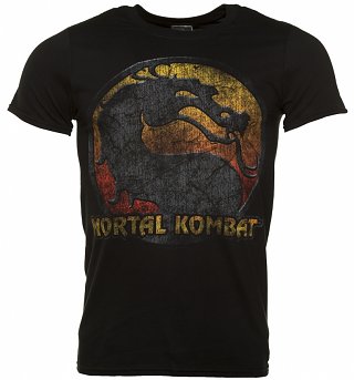 Men's Black Mortal Kombat Classic Logo T-Shirt Men's Black Mortal Kombat Classic Logo T-Shirt