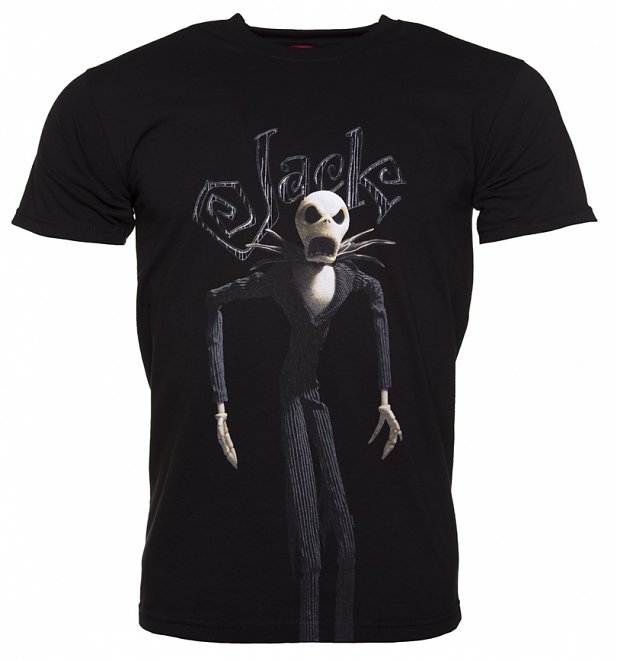 Men's Black Nightmare Before Christmas Jack Skellington T-Shirt Men's Black Nightmare Before Christmas Jack Skellington T-Shirt