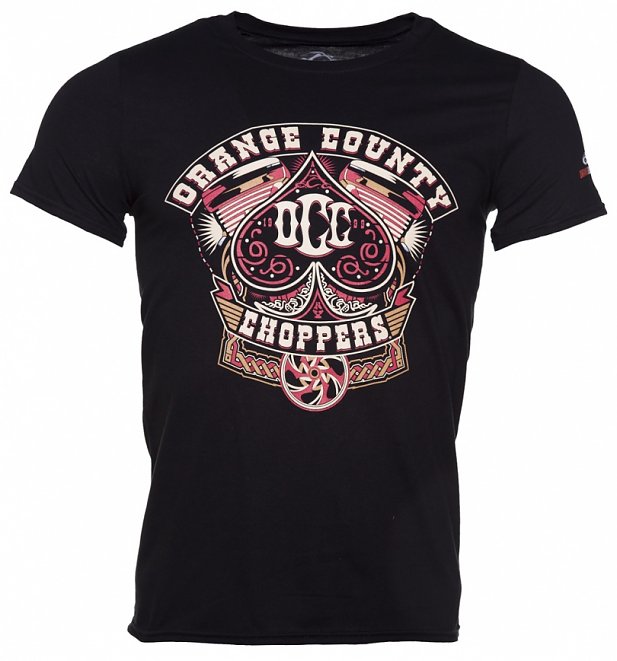 Men's Black Orange County Choppers Poker Run T-Shirt Men's Black Orange County Choppers Poker Run T-Shirt