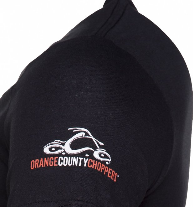 Men's Black Orange County Choppers Poker Run T-Shirt Men's Black Orange County Choppers Poker Run T-Shirt