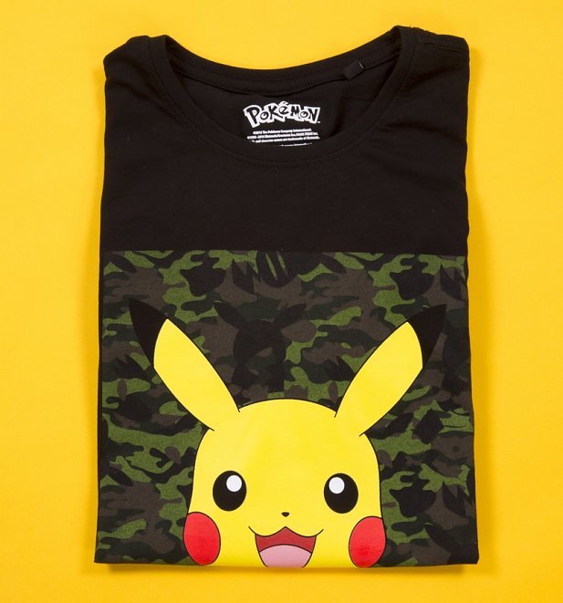 Men's Black Pokemon Pikachu And Friends T-Shirt Men's Black Pokemon Pikachu And Friends T-Shirt