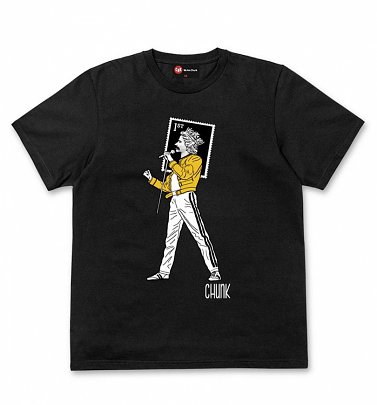 Men's Black Queen's Head T-Shirt from Chunk Men's Black Queen's Head T-Shirt from Chunk
