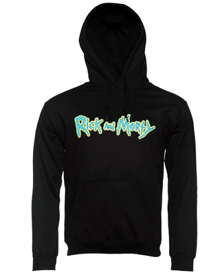 Men's Black Rick And Morty Riggity Riggity Hoodie Men's Black Rick And Morty Riggity Riggity Hoodie