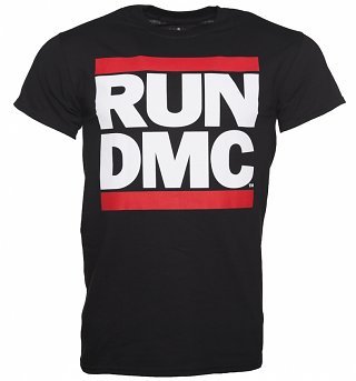 Men's Black Run DMC Logo T-Shirt Men's Black Run DMC Logo T-Shirt