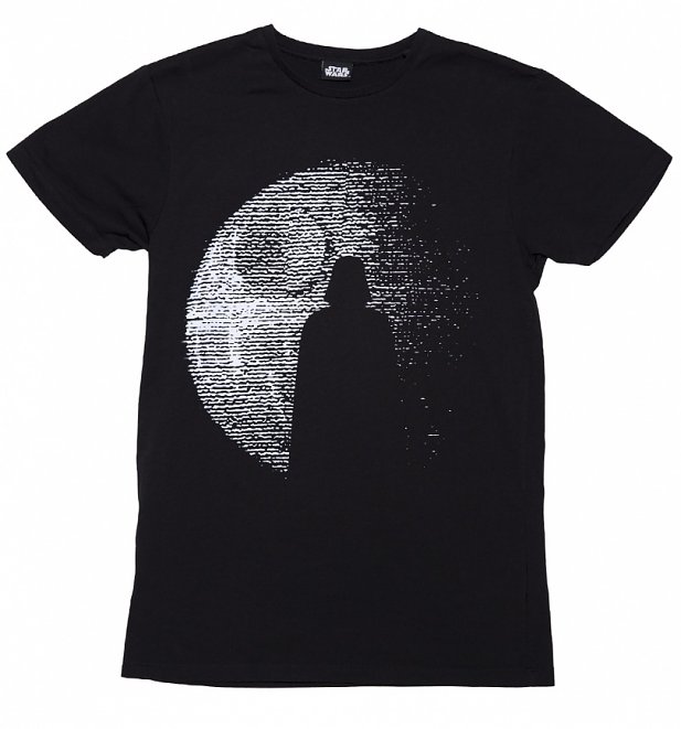 Men's Black Star Wars Darth Vader Death Star T-Shirt Men's Black Star Wars Darth Vader Death Star T-Shirt