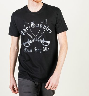 Men's Black The Goonies Never Say Die T-Shirt Men's Black The Goonies Never Say Die T-Shirt