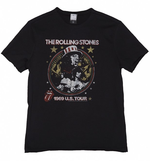 Men's Black The Rolling Stones US 1969 Tour T-Shirt from Amplified Men's Black The Rolling Stones US 1969 Tour T-Shirt from Amplified