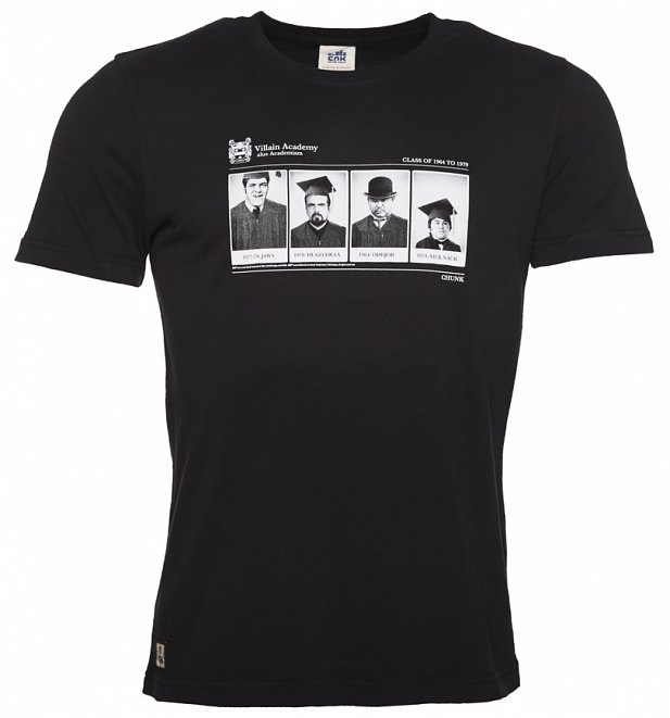 MEN'S BLACK VILLAIN ACADEMY JAMES BOND T-SHIRT