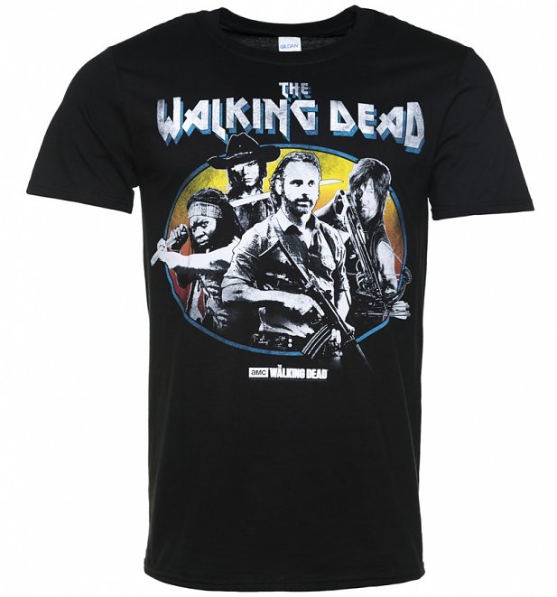 Men's Black Walking Dead Gang T-Shirt Men's Black Walking Dead Gang T-Shirt