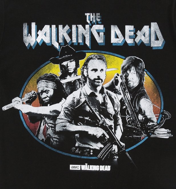 Men's Black Walking Dead Gang T-Shirt Men's Black Walking Dead Gang T-Shirt