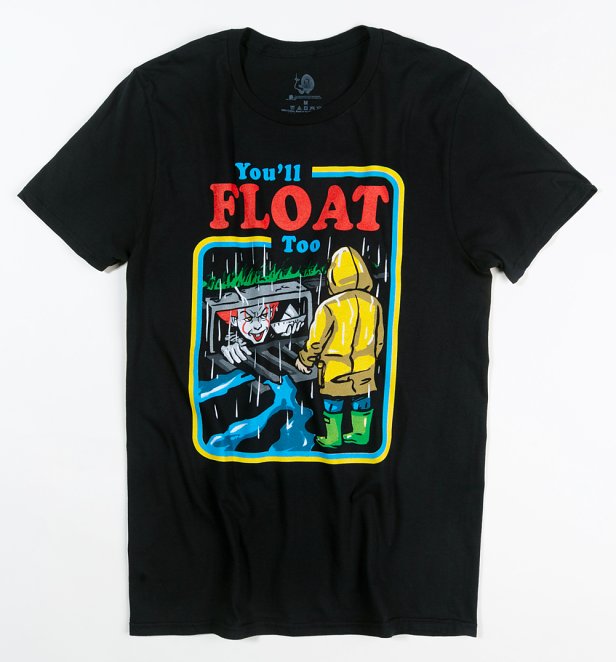 Men's Black You'll Float Too IT T-Shirt Men's Black You'll Float Too IT T-Shirt