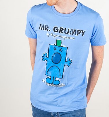 Men's Blue Mr Grumpy T-Shirt Men's Blue Mr Grumpy T-Shirt