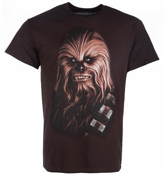 Men's Brown Star Wars Chewbacca T-Shirt Men's Brown Star Wars Chewbacca T-Shirt