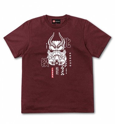 Men's Burgundy Legion Mask Star Wars T-Shirt from Chunk Men's Burgundy Legion Mask Star Wars T-Shirt from Chunk