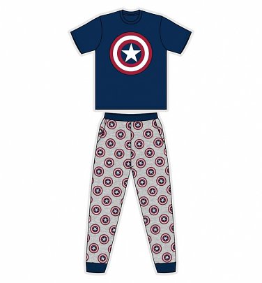 Men's Captain America Marvel Pyjamas Men's Captain America Marvel Pyjamas