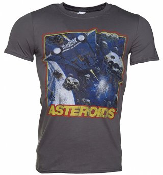 Men's Charcoal Atari Asteroids T-Shirt Men's Charcoal Atari Asteroids T-Shirt