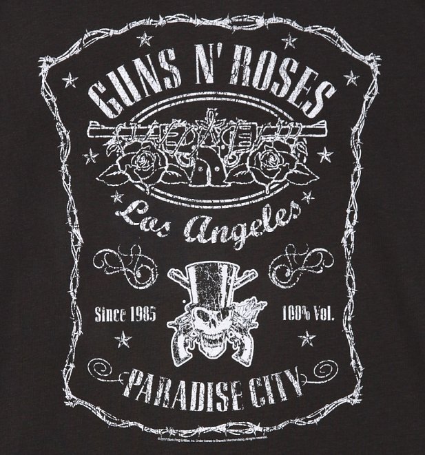 Men's Charcoal Guns N' Roses L.A Paradise City T-Shirt from Amplified Men's Charcoal Guns N' Roses L.A Paradise City T-Shirt from Amplified