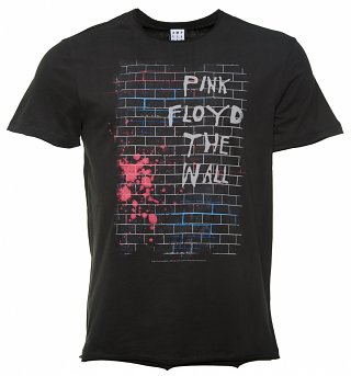 Men's Charcoal Pink Floyd The Wall T-Shirt from Amplified Men's Charcoal Pink Floyd The Wall T-Shirt from Amplified