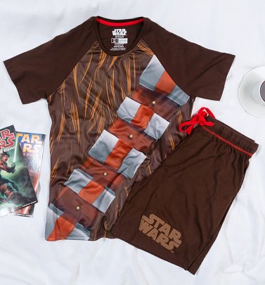 Men's Chewbacca Star Wars Shortie Pyjamas from Difuzed Men's Chewbacca Star Wars Shortie Pyjamas from Difuzed