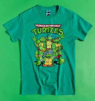 Men's Classic Teenage Mutant Ninja Turtles Green T-Shirt