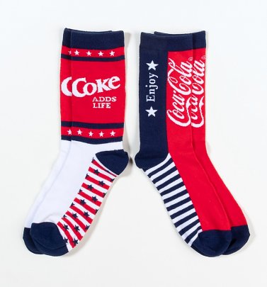 Men's Coca-Cola Americana 2pk Socks Men's Coca-Cola Americana 2pk Socks