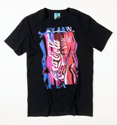 Men's Coca-Cola Neon Can Black T-Shirt Men's Coca-Cola Neon Can Black T-Shirt