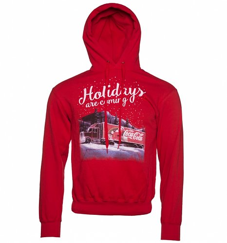 Men's Coca-Cola Truck Holidays Are Coming Hoodie Men's Coca-Cola Truck Holidays Are Coming Hoodie